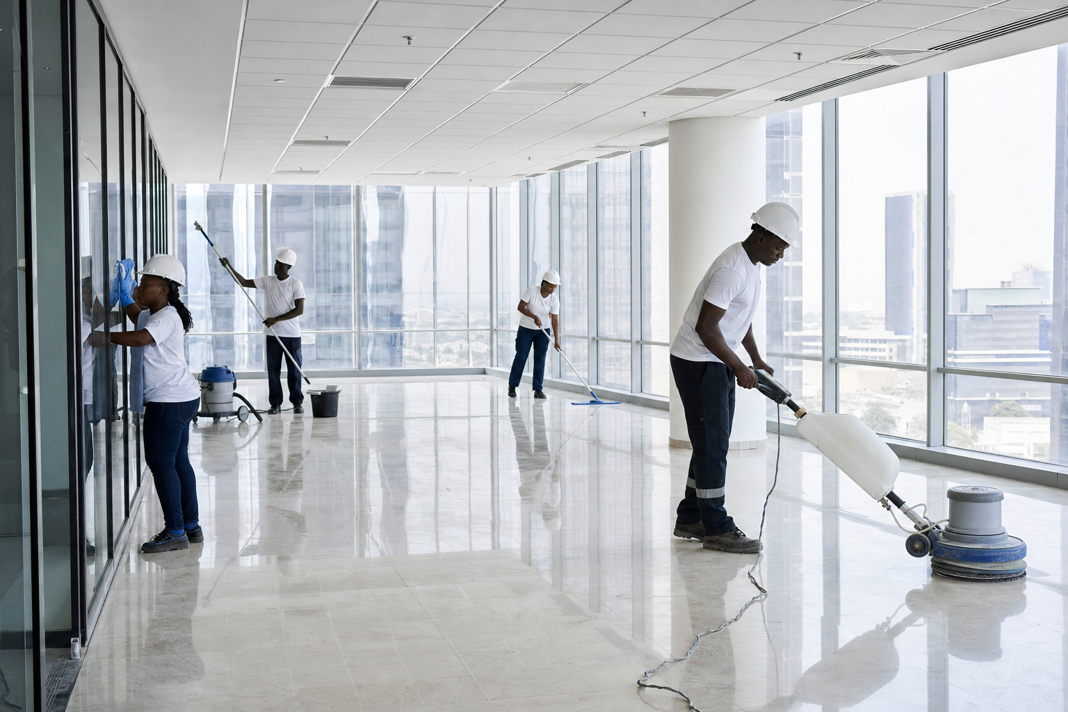 Office Complex — Post-Construction Cleaning
